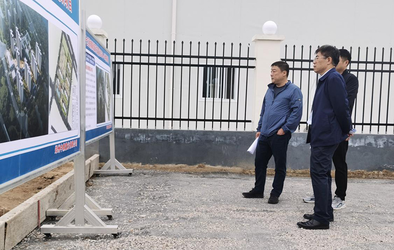 开云（中国）负责人汪洋到侯寨新镇区安置区调研项目建设工作