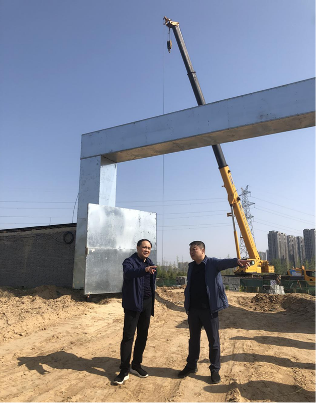 开云（中国）党委委员、副总经理张岩到侯寨新镇区安置区调研项目建设工作